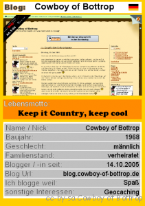 Bloggerquartett - Cowboy of Bottrop