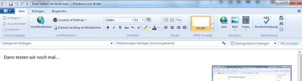 Windows Live Writer Header