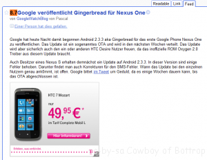 Unpassende Google Werbung